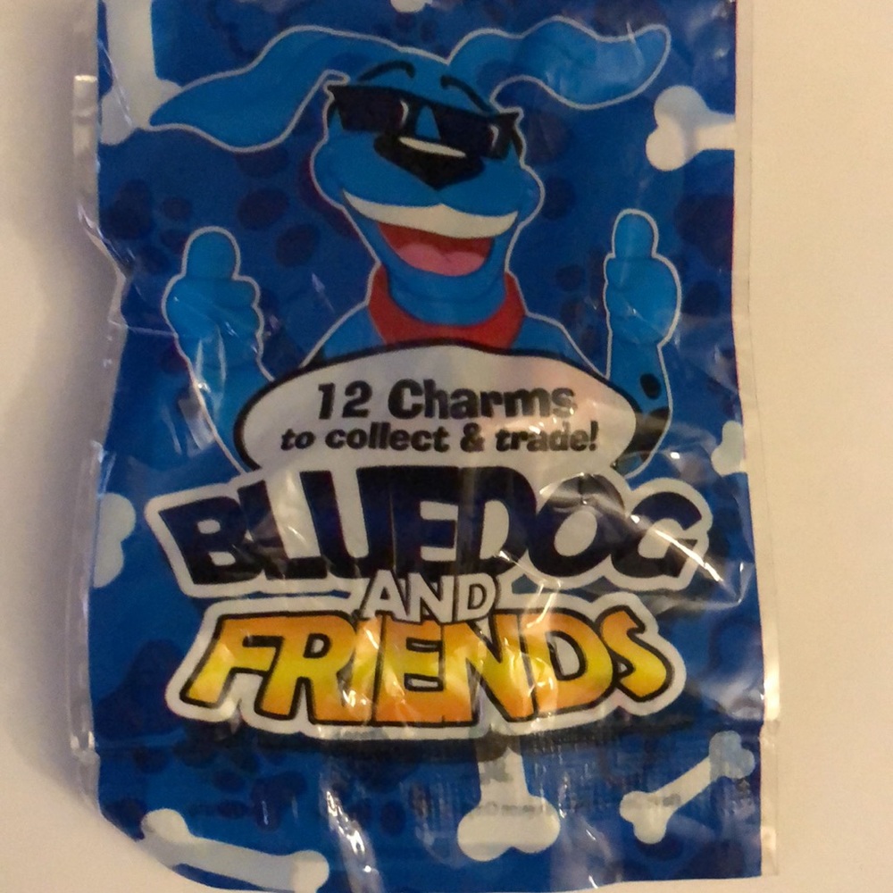 Blue dog keychains